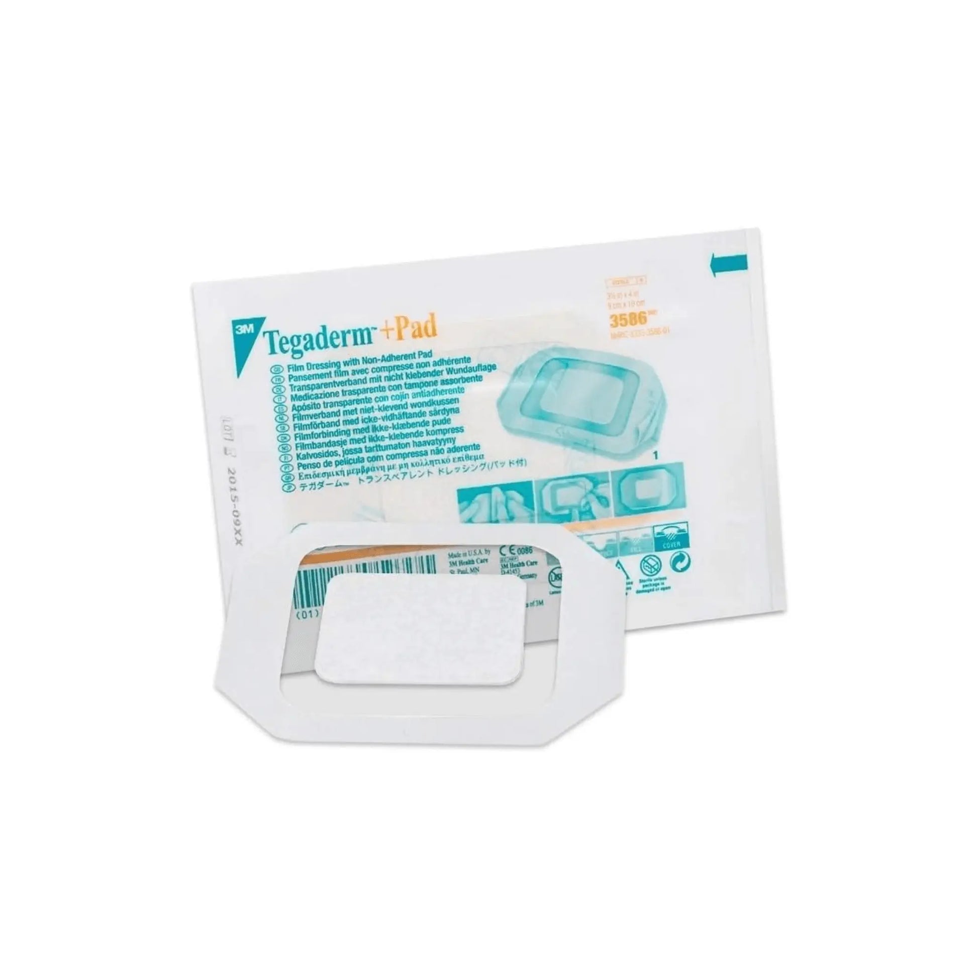 Tegaderm 9cm X 10cm Waterproof Film With Absorbent Pad 25 Dressings - Arc Health Nutrition