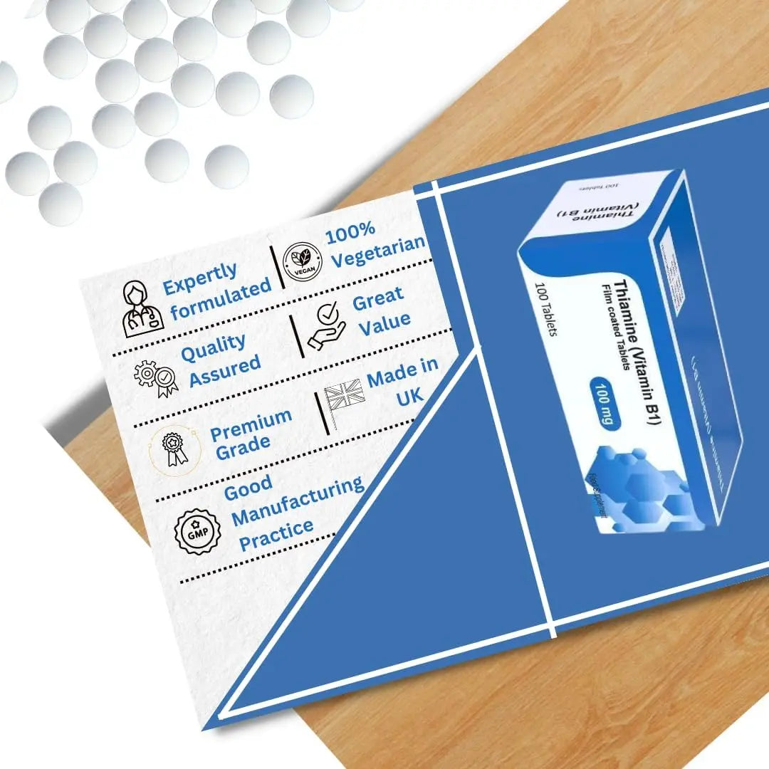 Thiamine 100mg Vitamin B1 100 Tablets Arian medical ltd