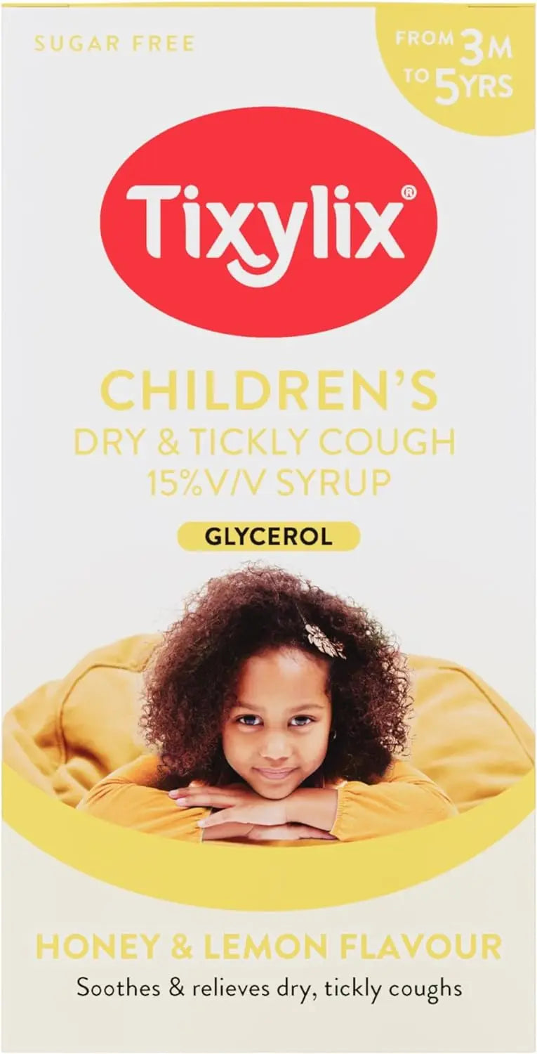 Tixylix Children's Honey & Lemon Dry & Tickly Cough Syrup 100ml Tixylix