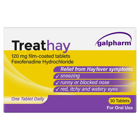 Treathay 120mg Fexofenadine Tablets – 30 Tablets TreatHay