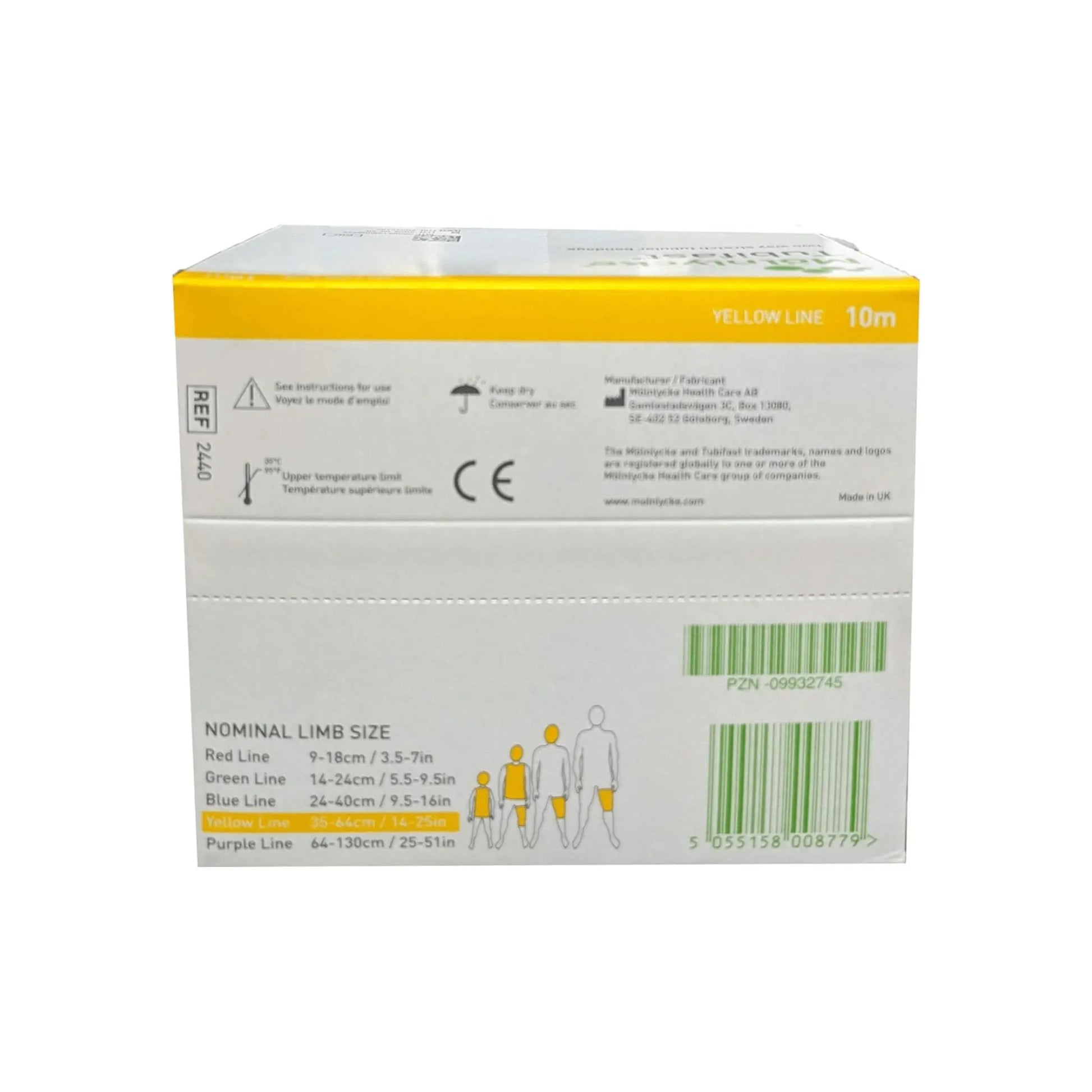 Tubifast 10.75cm x 5m (yellow) Elasticated Viscose Bandage - Arc Health Nutrition