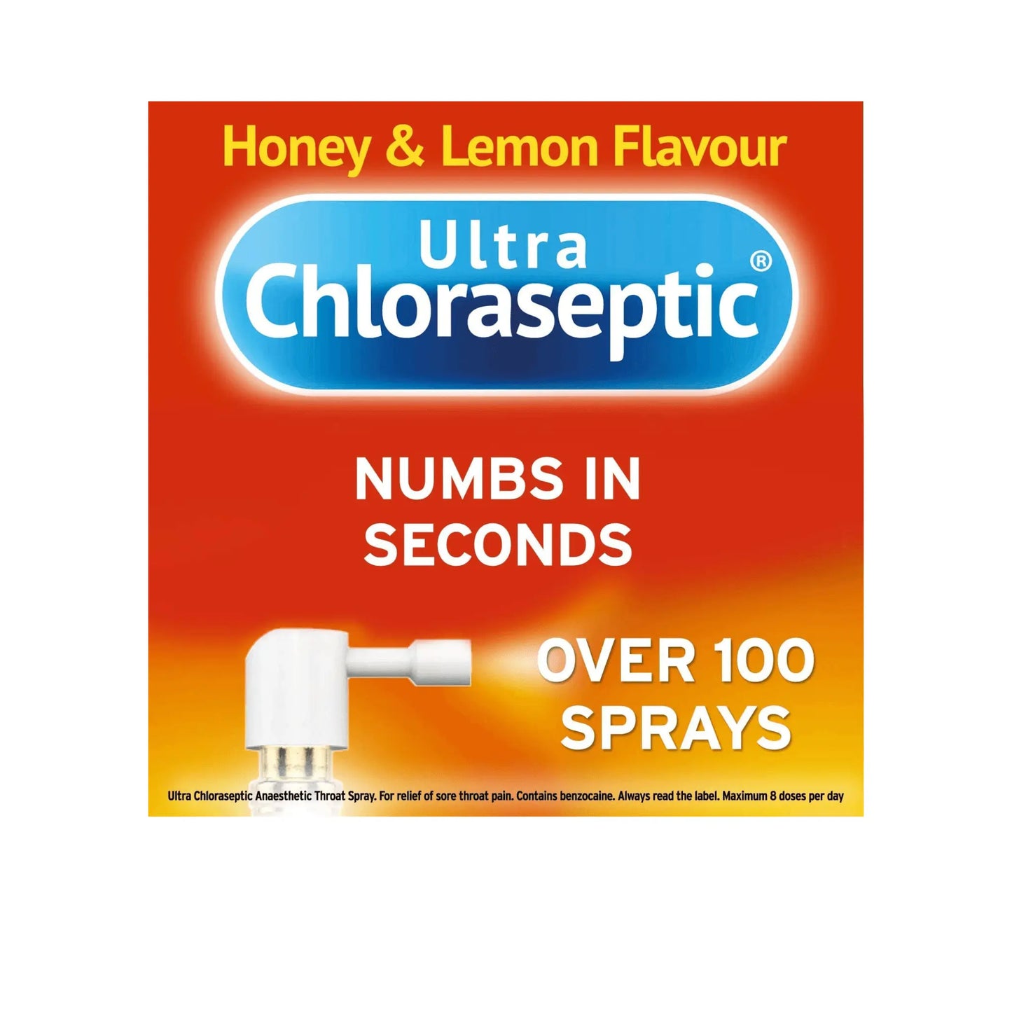 Ultra Chloraseptic Anaesthetic Throat Spray Honey & Lemon