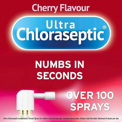 Ultra Chloraseptic Throat Spray Cherry - 15ml Ultra Chloraseptic