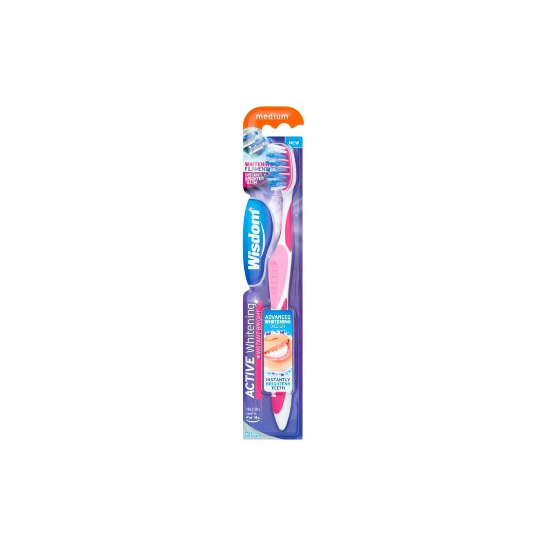 Wisdom Advanced Active Whitening Instant Bright Toothbrush, Set of 3