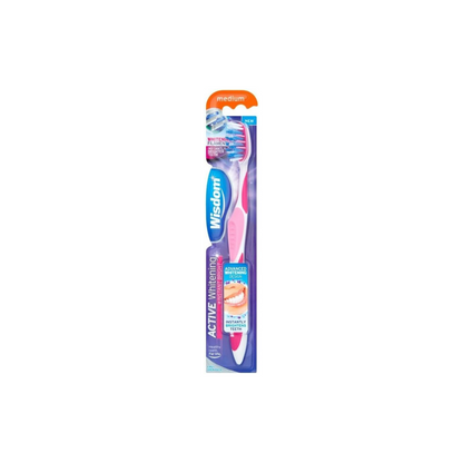 Wisdom Advanced Active Whitening Instant Bright Toothbrush, Set of 3