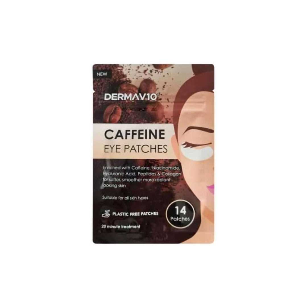 Derma V10 Caffeine Eye Patches 14pk x 2 Packs