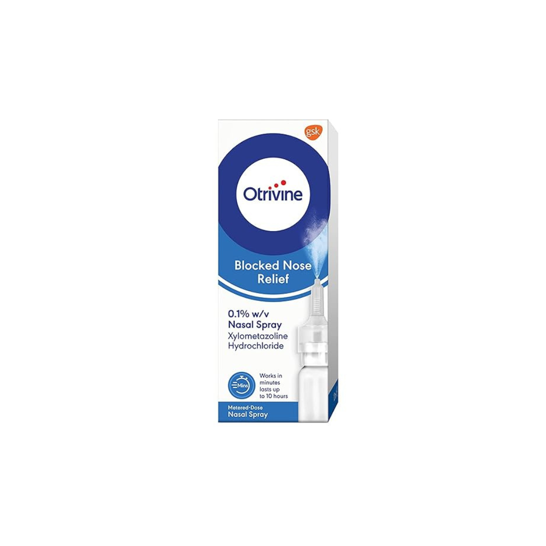 Otrivine Adult Metered Dose 0.1% Nasal Spray 10ml - PACK OF 3