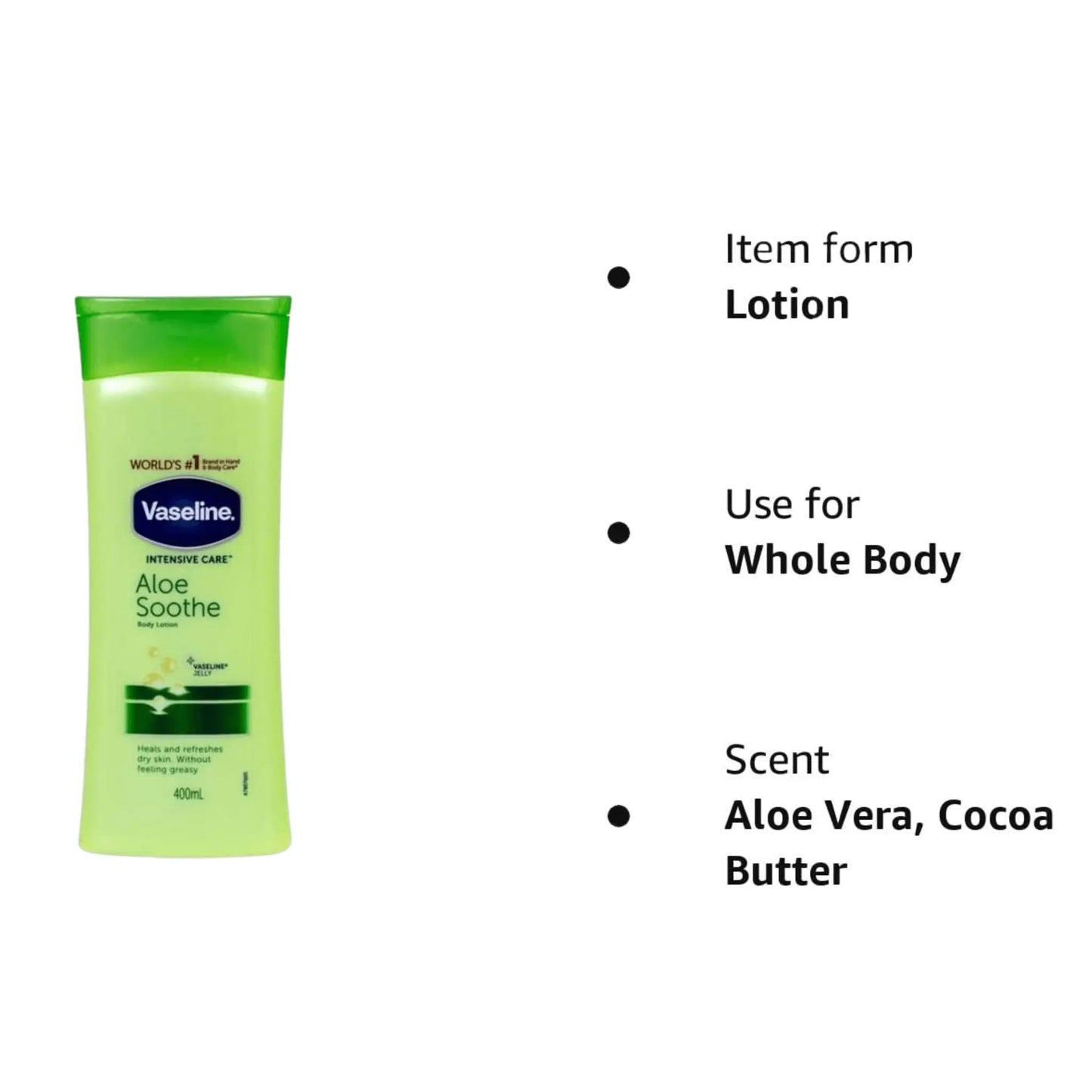 Vaseline Intensive Care Body Lotion Aloe Soothe 400ml