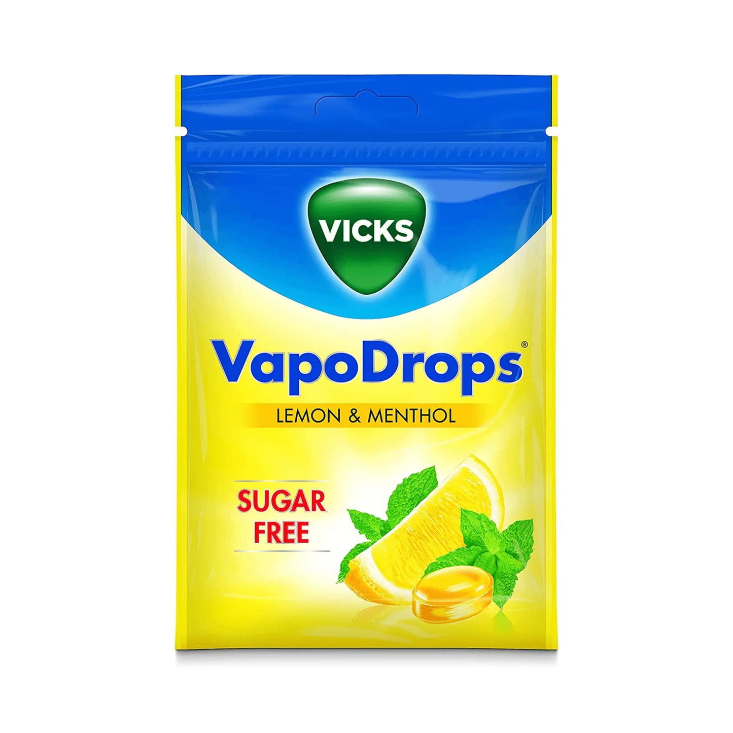 Vicks Vapodrops Lemon & Menthol Sugar Free