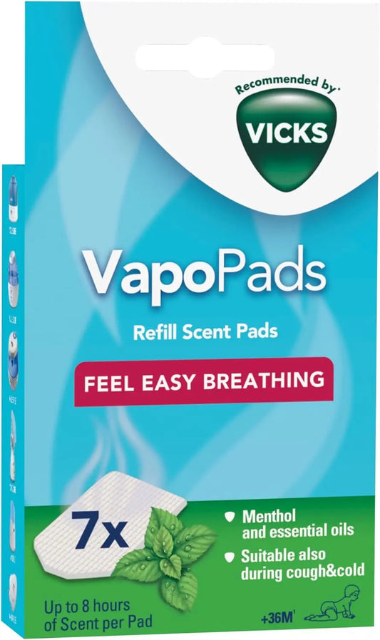 Vicks Vapopads Refill Menthol - 7 Scent Pads - Arc Health Nutrition UK Ltd