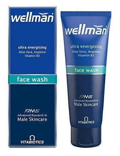 Vitabiotics Wellman 125ml Face Wash - Arc Health Nutrition