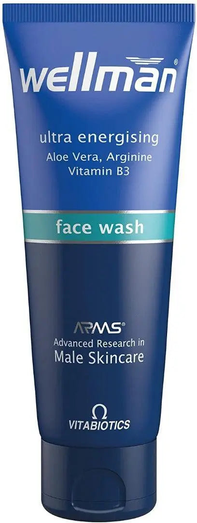 Vitabiotics Wellman 125ml Face Wash - Arc Health Nutrition