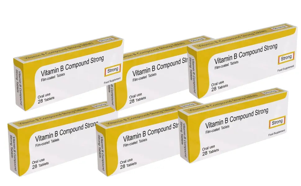 Vitamin B Compound Complex Strong 28 Tablets Sipco
