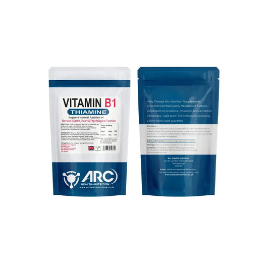 Vitamin B1 Thiamine 50mg Tablets for Energy and Nervous System Support Arc Health Nutrition