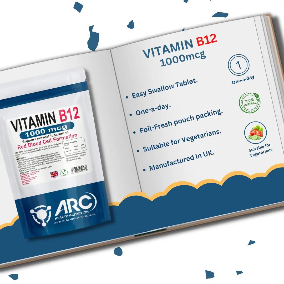 Vitamin B12 Methylcobalamin 1000mcg Tablets for Vitality and Well-Being