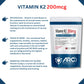 Vitamin K2 MK-7 Menaquinone 200mcg Tablets for Stronger Bones and Heart Health - Arc Health Nutrition