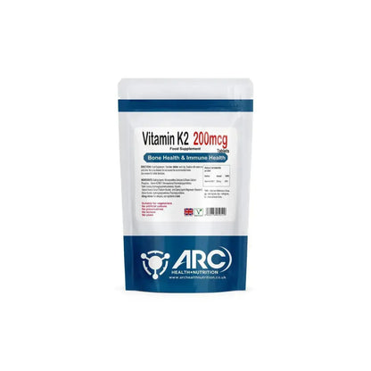 Vitamin K2 MK-7 Menaquinone 200mcg Supplement Tablets - Arc Health Nutrition