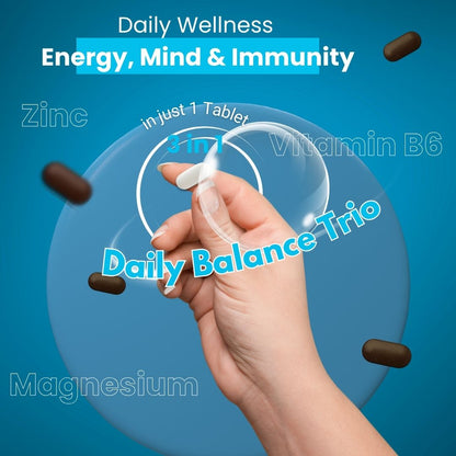 ZMA + Zinc Magnesium & Vitamin B6 28 Supplement Tablets