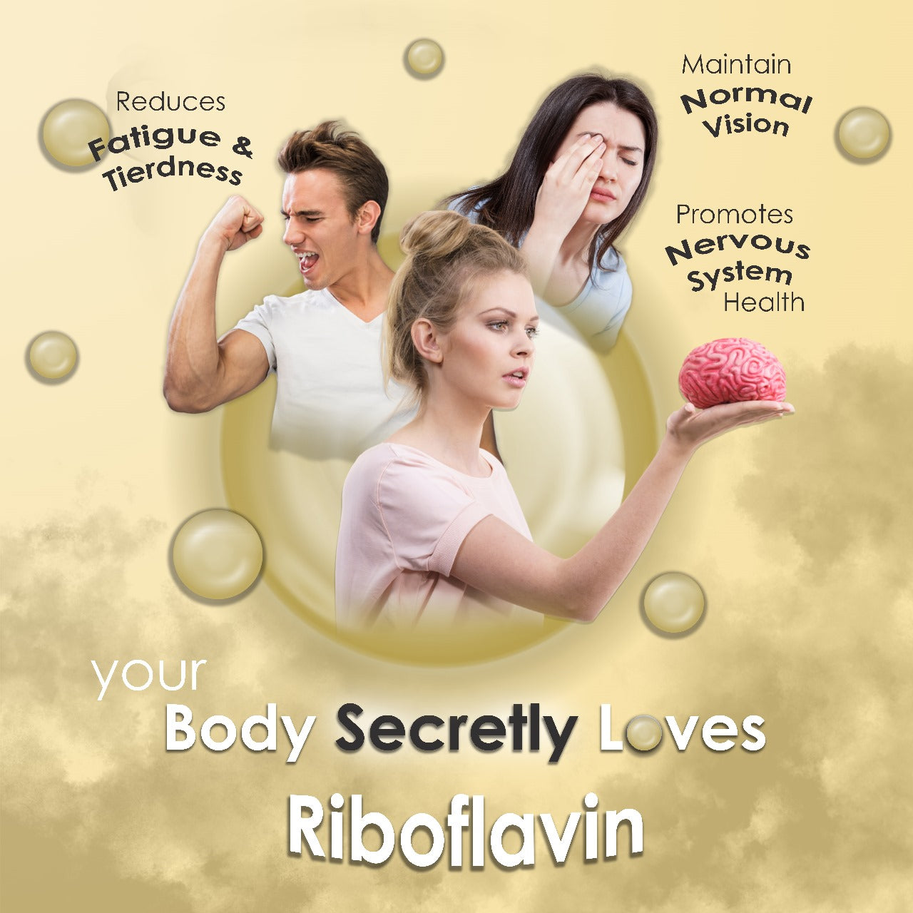 Vitamin B2 Riboflavin 400mg Supplement 60 Vegan Tablets