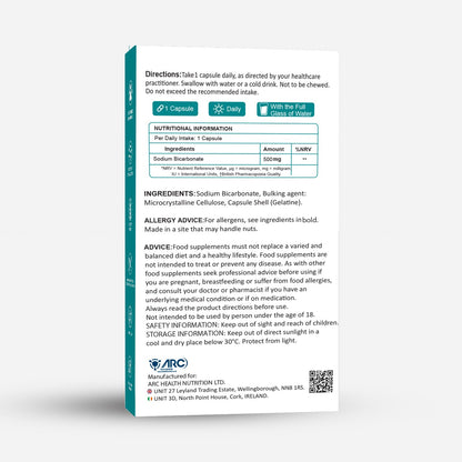 Sodium Bicarbonate 500mg 28 Capsules