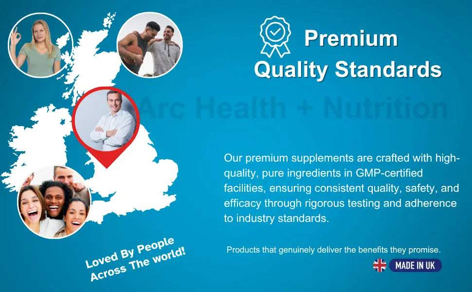 ZMA + Zinc Magnesium & Vitamin B6 180 Supplement Tablets Arc Health Nutrition UK Ltd