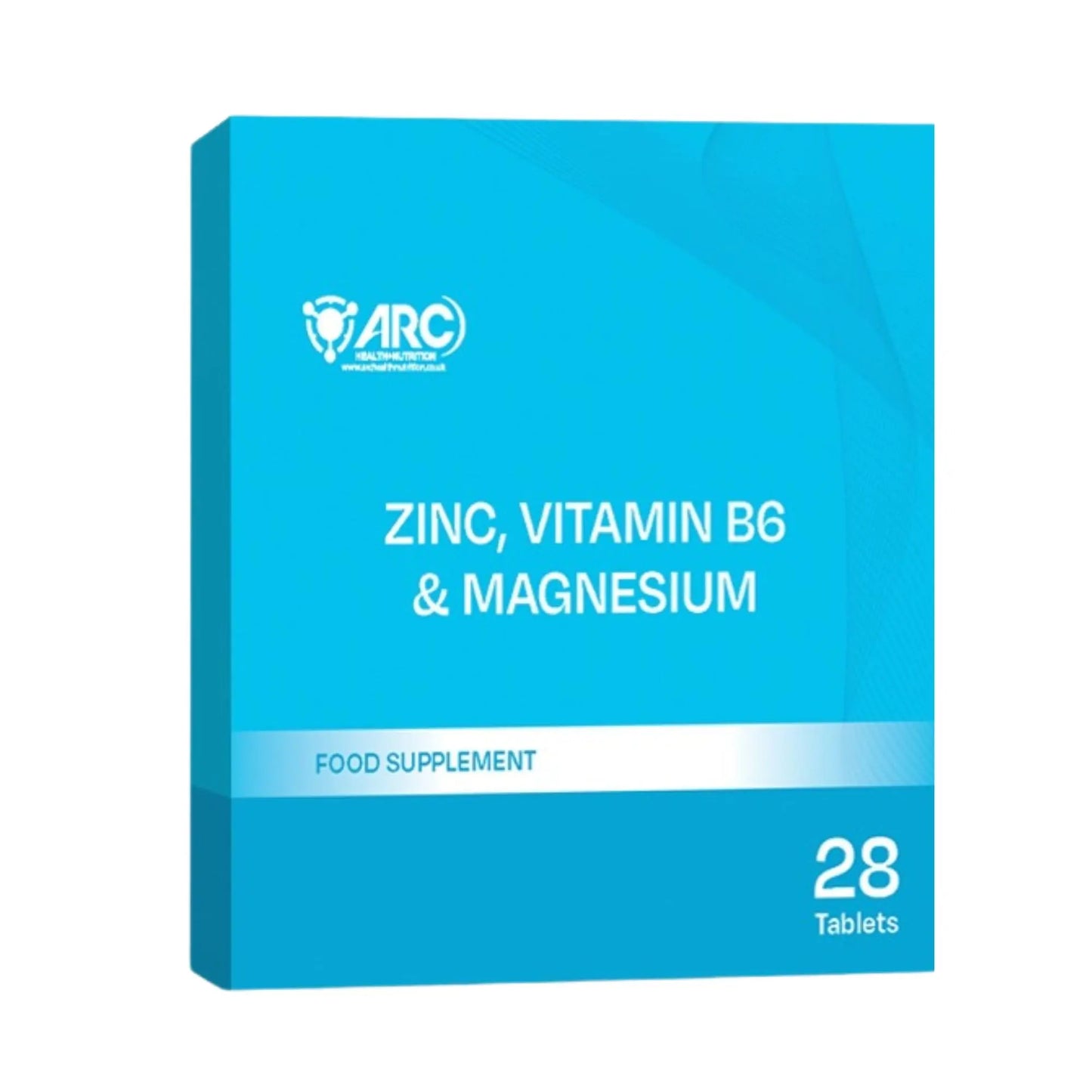 ZMA + Zinc Magnesium & Vitamin B6 28 Supplement Tablets Arc Health Nutrition UK Ltd