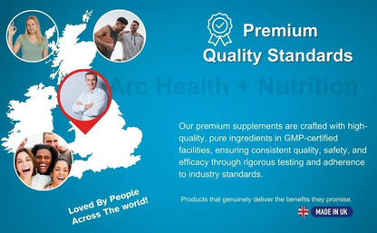 ZMA + Zinc Magnesium & Vitamin B6 28 Supplement Tablets Arc Health Nutrition UK Ltd