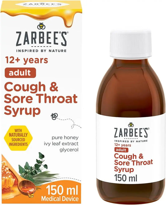 Zarbee's Adult Cough & Sore Throat Syrup - 150ml Zarbees