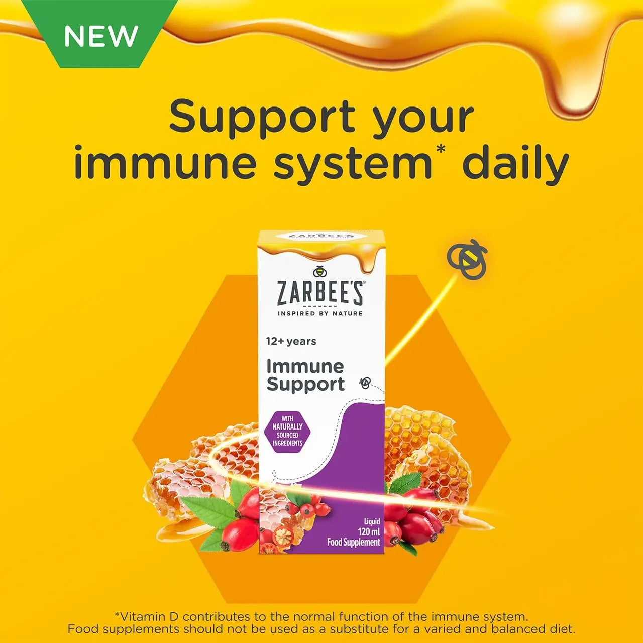 Zarbee's Adult Immune Support Liquid - 120ml Zarbees