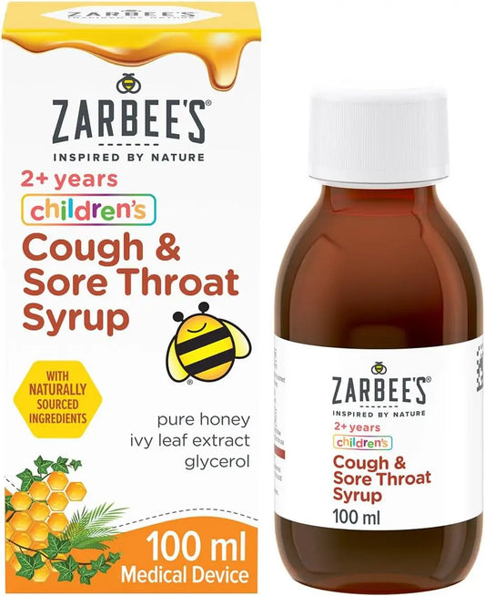 Zarbee's Children’s Cough & Sore Throat Syrup, 100ml Zarbees