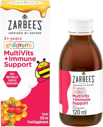 Zarbee's Children's Multivits + Immune Support Liquid - 120ml Zarbees