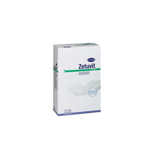 Zetuvit Plus Non-Adhesive Super Absorbent Dressing | Sterile | 15 x 20cm | Pack of 10