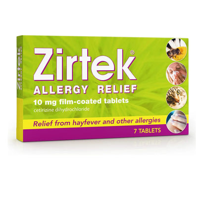 Zirtek Allergy Relief 7 Tablets Zirtek