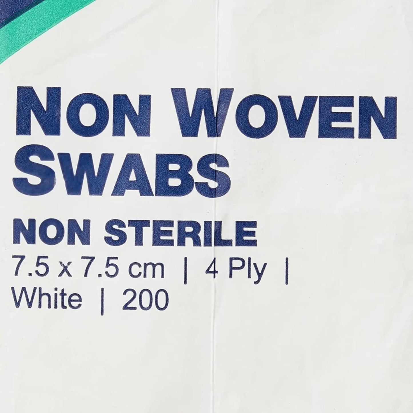 Premier 1915 Non-Sterile Non-Woven Swabs 4 Ply 7.5 cm x 7.5 cm White Paper Packs (Pack of 200) - Arc Health Nutrition