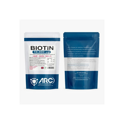 Biotin 10,000mcg Vitamin B7, 120 Tablets Arc Nutrition