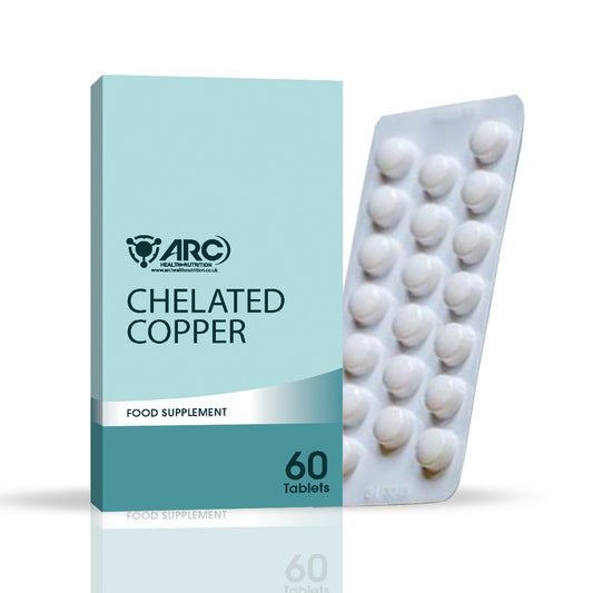 Chelated Copper 3mg Chelated Supplement Vegan Tablets