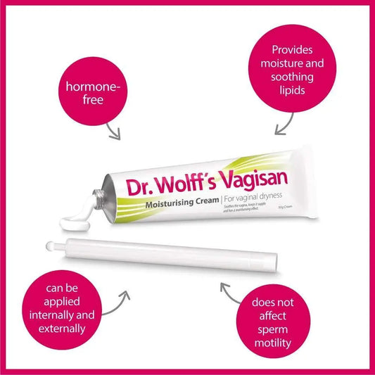 dr. wolff s vagisan moisturising cream 10g - Arc Health Nutrition