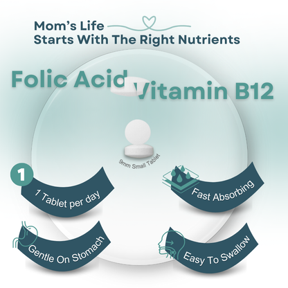 folic acid tablets vitamin b12 pregnancy care