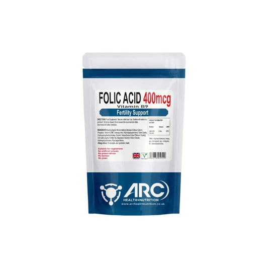 Folic Acid Vitamin B9 400mcg 120 Tablets 