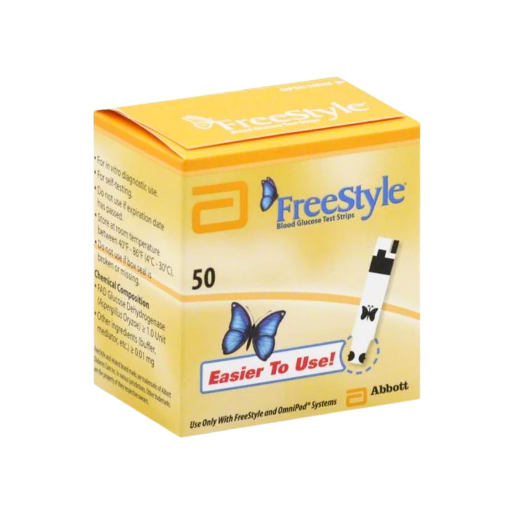 Freestyle Blood Glucose Test Strips - Box of 50