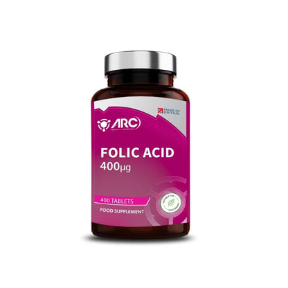 Folic Acid 400mcg Vitamin B9 400 Supplement Tablets