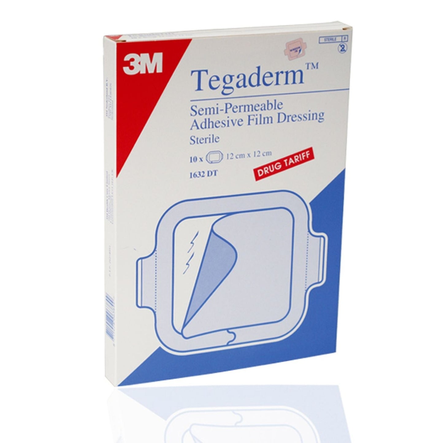 3M Tegaderm Film Dressing | Semi Permeable Adhesive | 15 x 20cm | Pack of 10