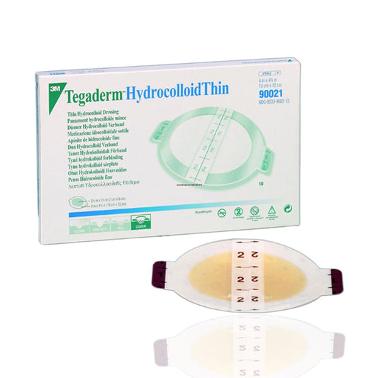 3M Tegaderm Hydrcolloid Thin Dressing | Oval 10 x 12cm | Pack of 10