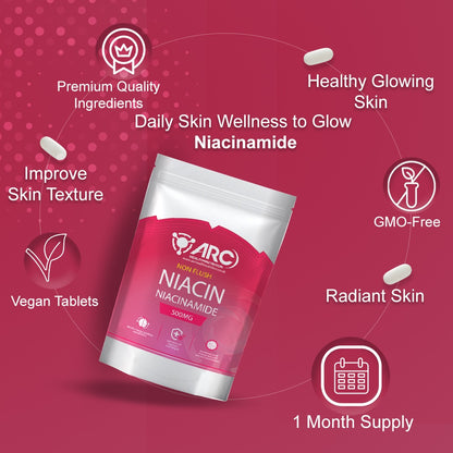 Vitamin B3 Niacinamide Niacin 500mg Tablets for men & women