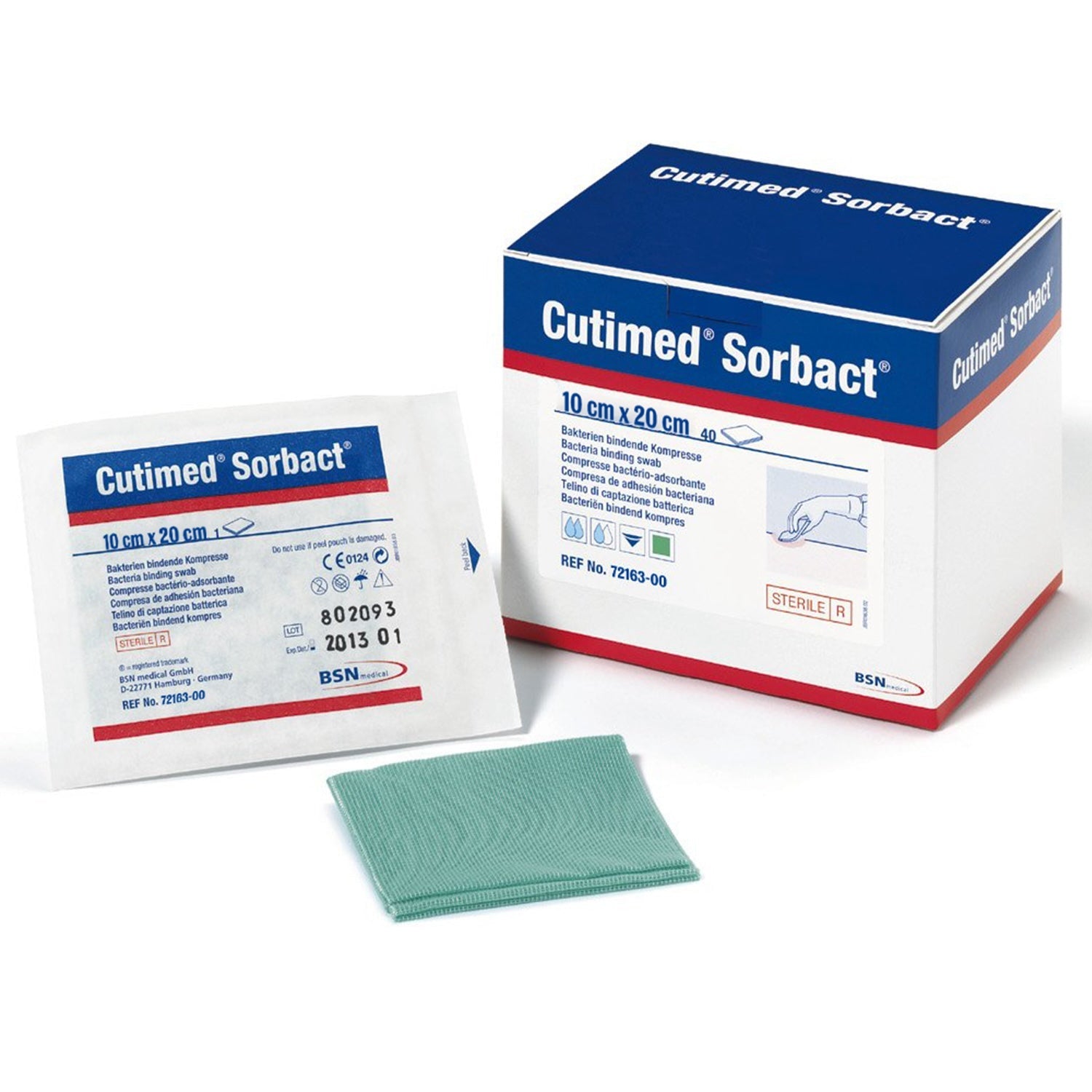 Cutimed Sorbact Dressing Pads | 10cm x 20cm | Pack of 20