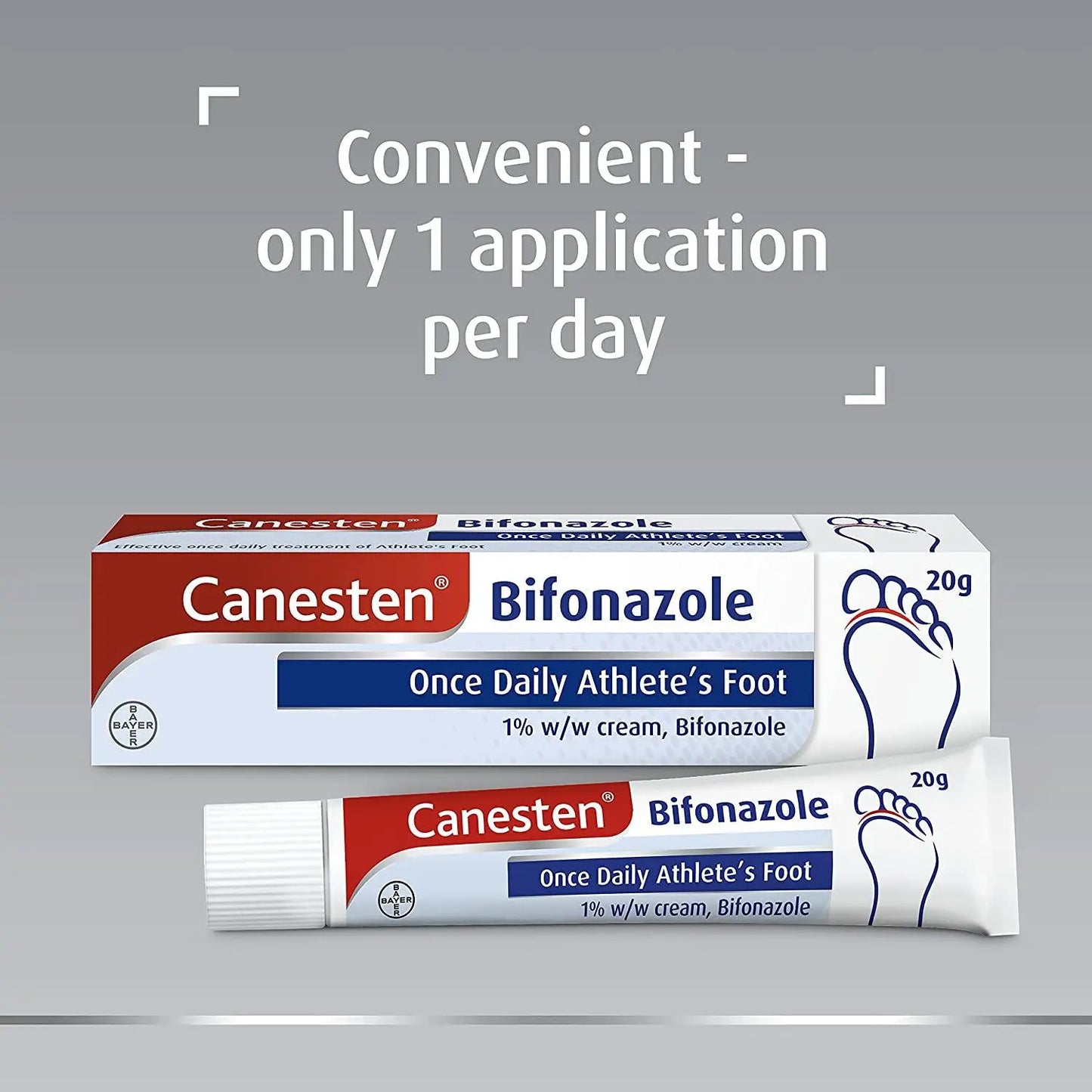 Canesten Bifonazole Once Daily 1% w/w Cream - 20g