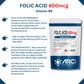 Folic Acid Vitamin B9 400mcg 120 Tablets - Arc Health Nutrition UK Ltd 