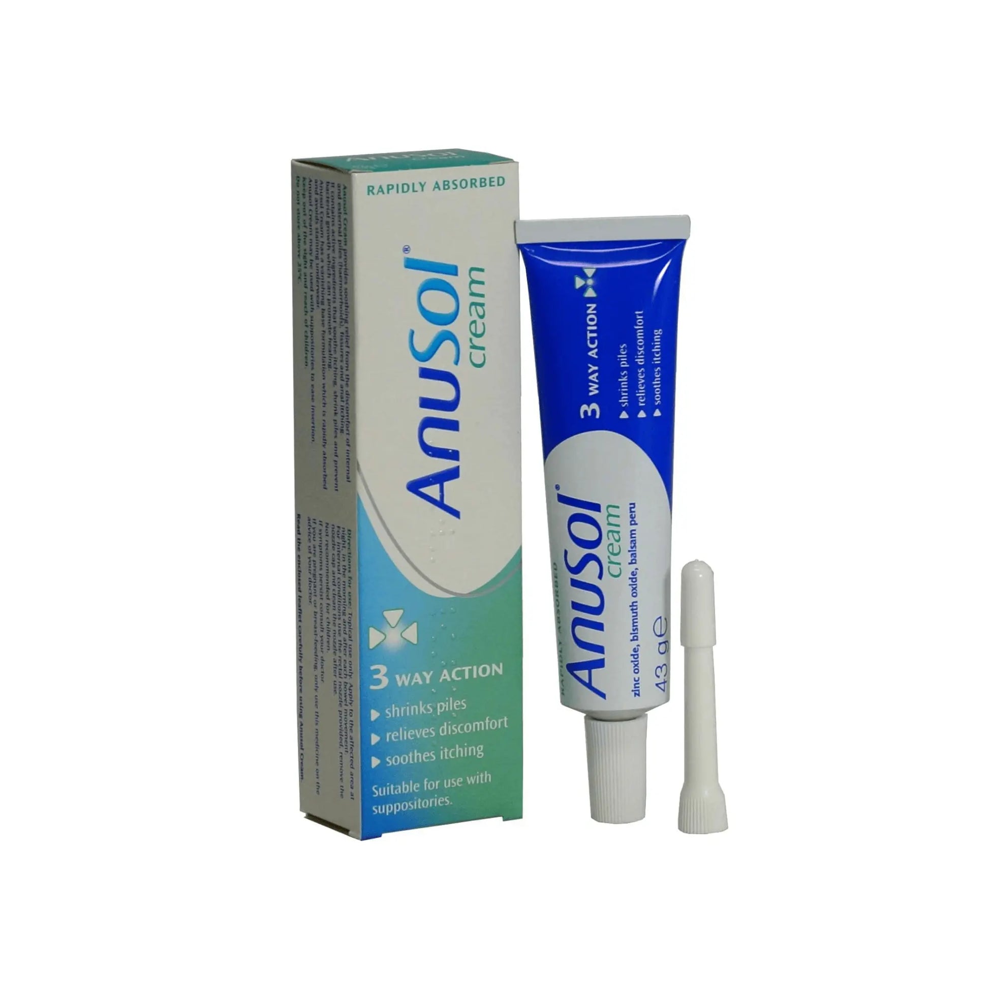 Anusol Haemorrhoids Piles Treatment 43g Cream - Arc Health Nutrition UK Ltd 