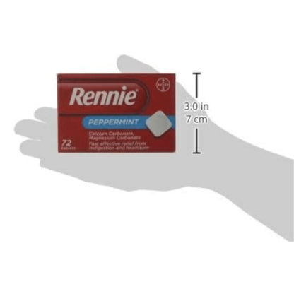 Rennie Peppermint 72 Tablets - Arc Health Nutrition UK Ltd 