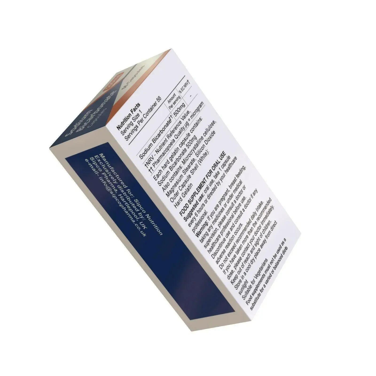 Sodium bicarbonate 500mg 100 capsulesÂ FOOD SUPPLEMENT - Arc Health Nutrition UK Ltd 